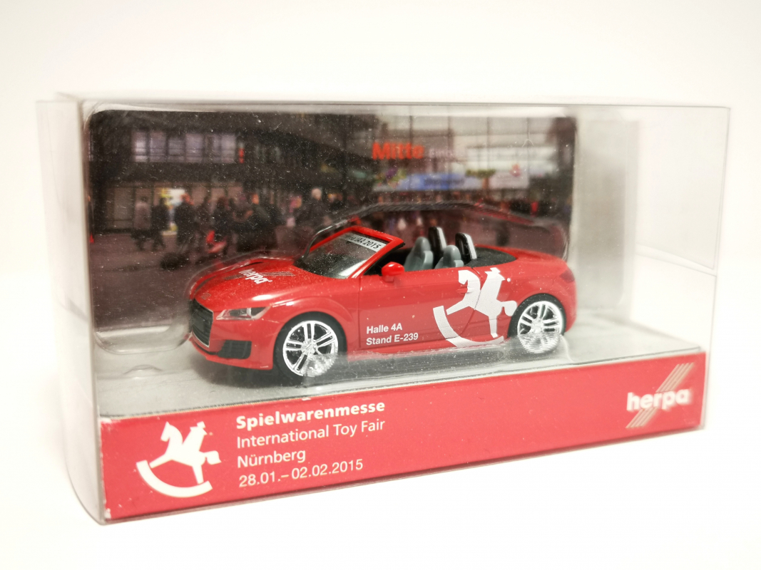 Audi TT Roadster, rot 32. Spielwarenmesse 2015 Herpa