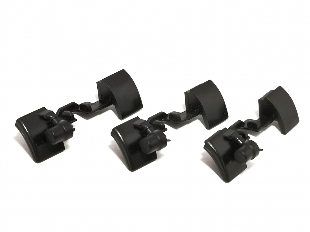 3x Kotflügel für Radkasten, schwarz Herpa C251