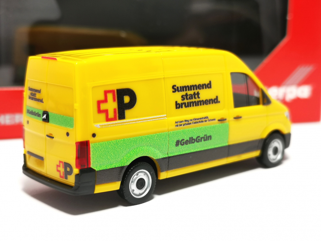 098571 MAN eTGE Kasten Hochdach "Schweizerische Post AG" (Schweiz) Herpa