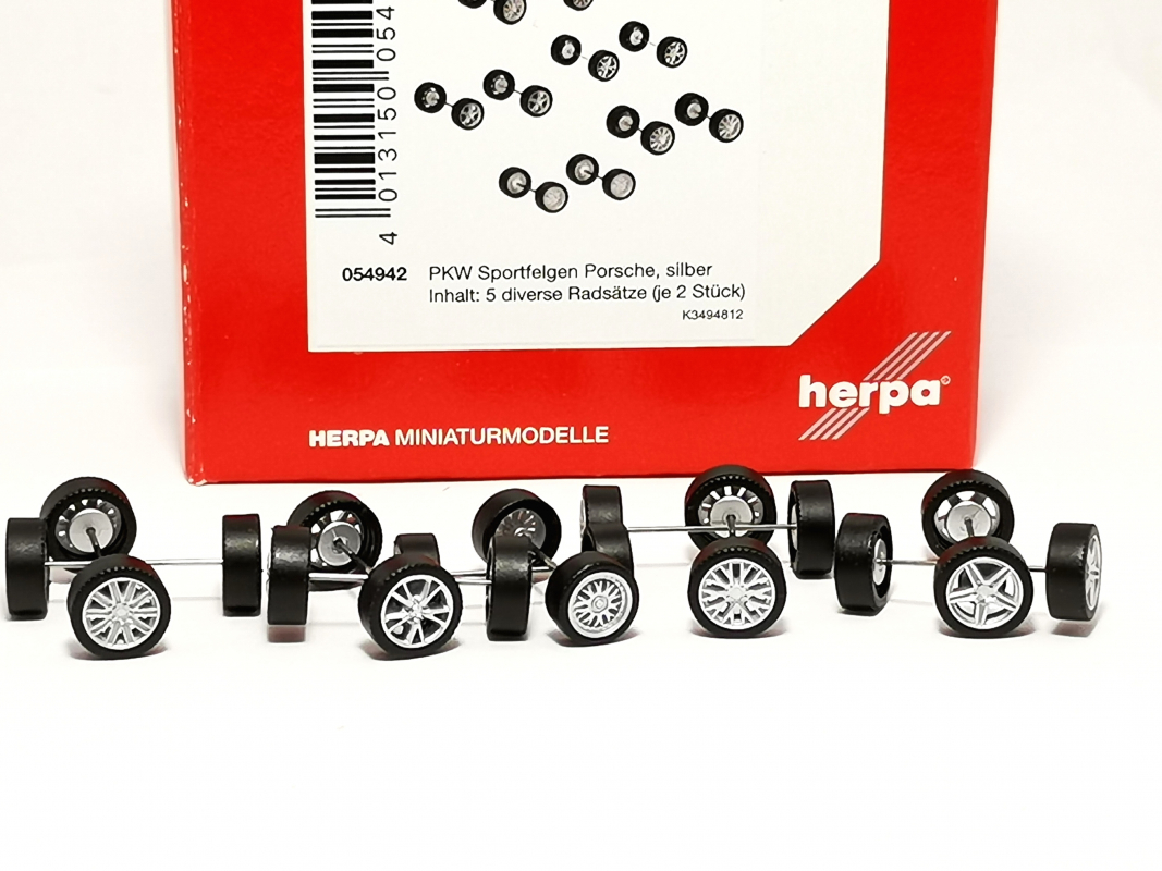 054942 Zubehör: Sportfelgen PORSCHE	Herpa