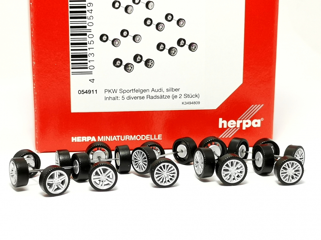 054911 Zubehör: Sportfelgen AUDI	Herpa