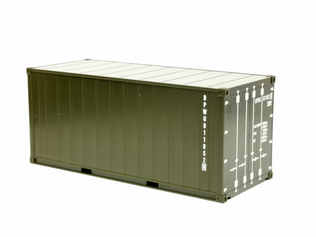 20ft. Kühlcontainer Bundeswehr, oliv Nr.8 Herpa