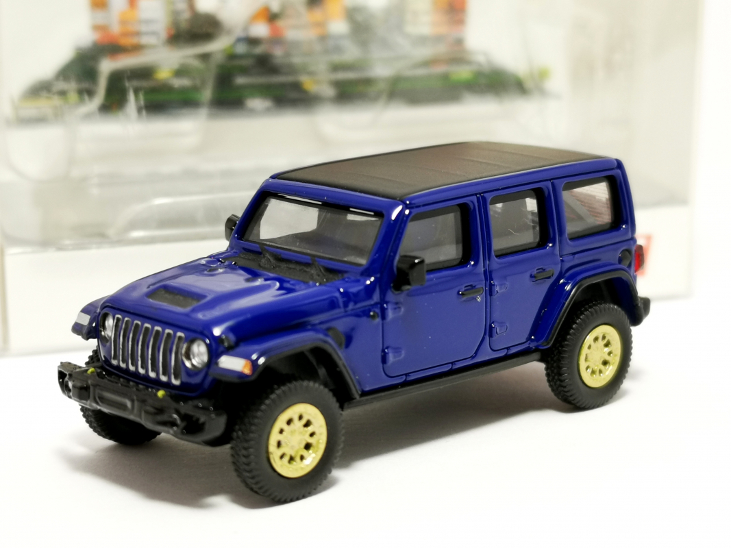 87MC000013 MicroCity: Jeep Wrangler, blau (ab 2017) Herpa B5
