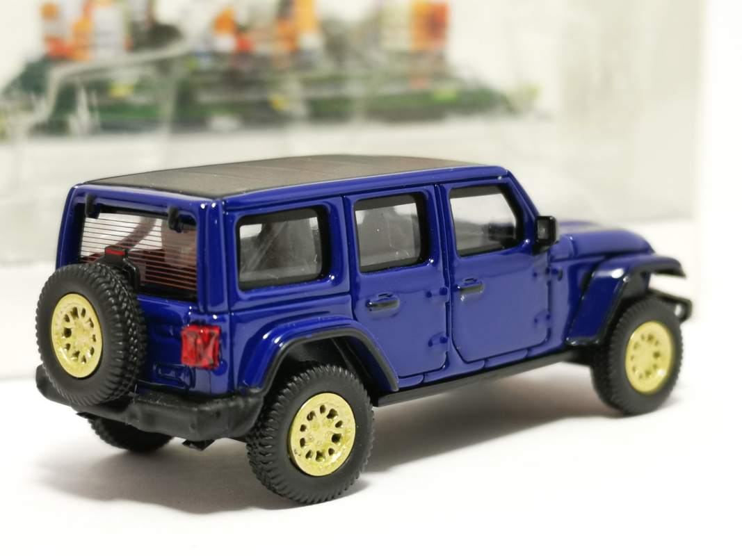 Preview: 87MC000013 MicroCity: Jeep Wrangler, blau (ab 2017) Herpa B5