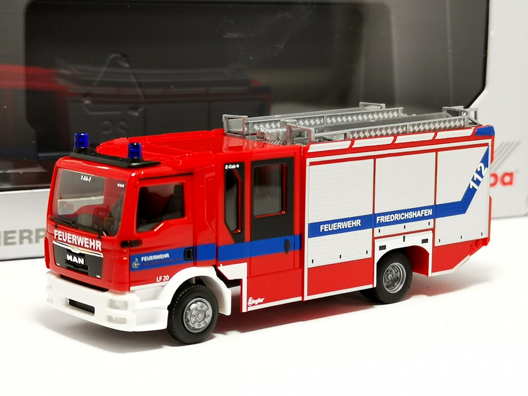 960588 MAN TGM LF20 "Feuerwehr Friedrichshafen", Faszination Modellbau 2025" Herpa