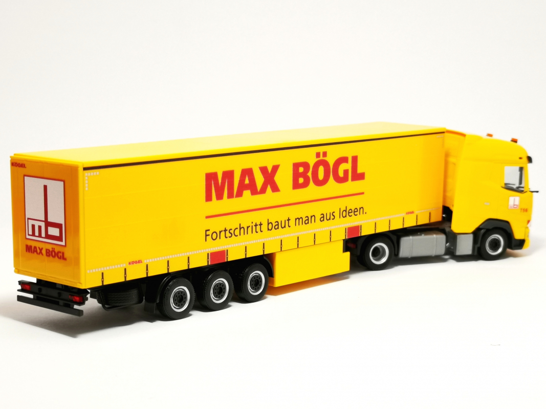 320016 DAF XG Gardinenplanen-Sattelzug "Max Bögl" Herpa