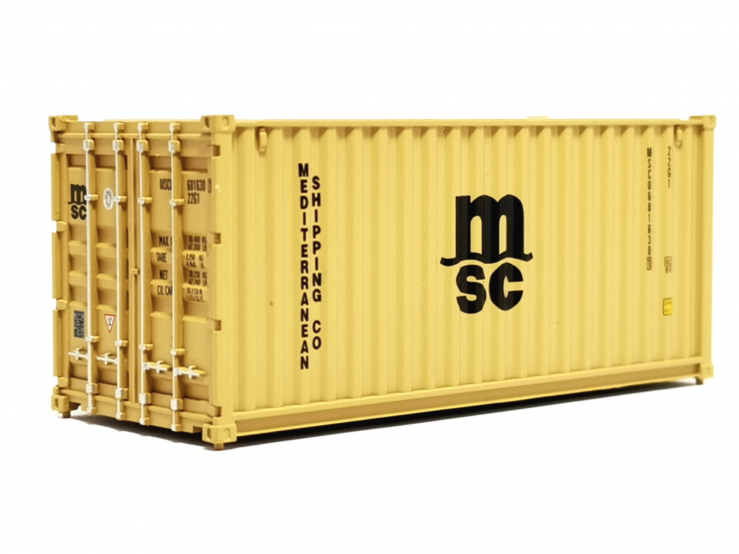 20ft. Container, dunkelgelb "MSC" FALLER (nicht kompatibel mit Herpa)