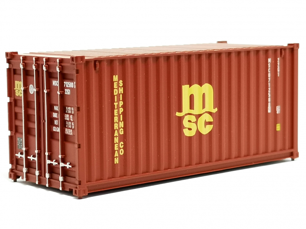 20ft. Container "MSC" braun/gelb FALLER (nicht kompatibel mit Herpa)