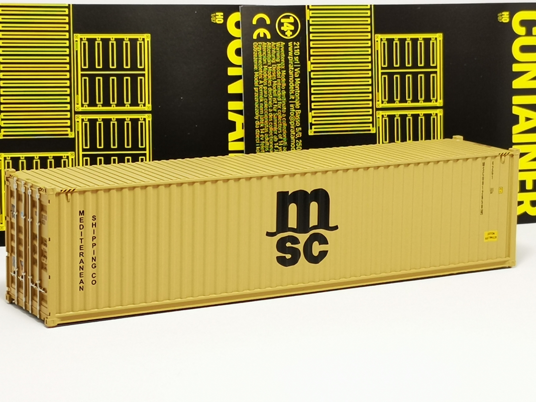 Preview: 40ft.// Container, gelb "MSC" FALLER - SALE