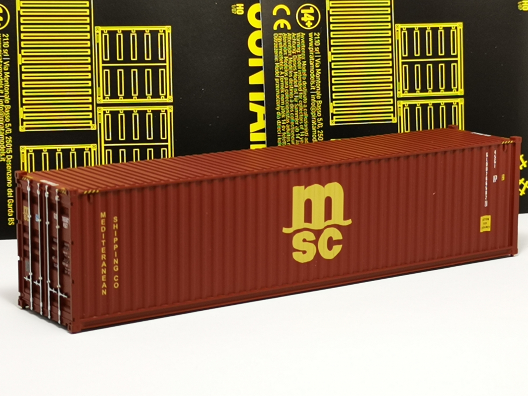 40ft.// Container "MSC" braun/gelb FALLER (nicht kompatibel mit Herpa)