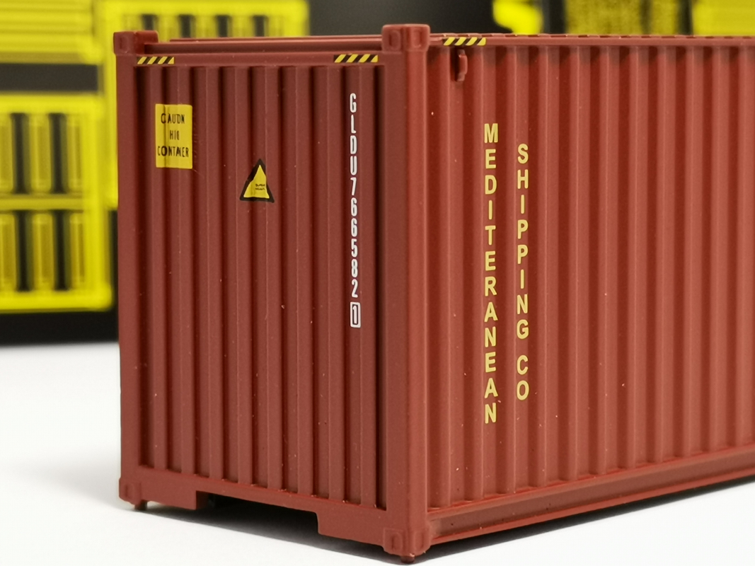 Preview: 40ft.// Container "MSC" braun/gelb FALLER (nicht kompatibel mit Herpa)