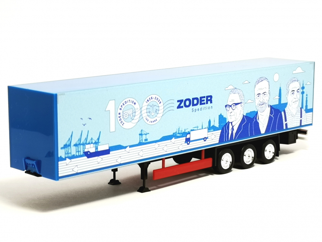 Koffer Auflieger 3a "100 Jahre Zoder Spedition" Herpa