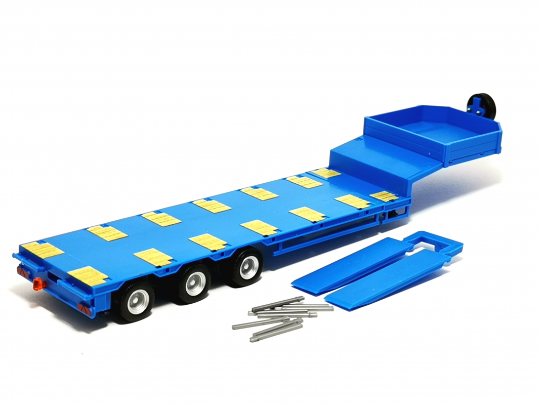 Goldhofer-Auflieger 3a, himmelblau Herpa