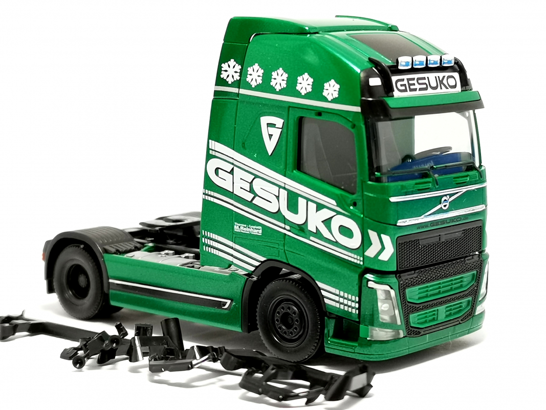 Volvo FH GL XL Zugmaschine "Gesuko", grün Herpa