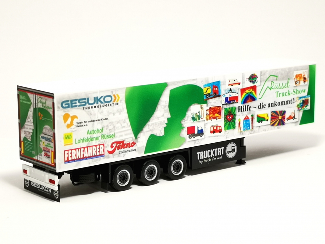 Preview: Kühlkoffer-Auflieger "Gesuko / Rüssel Truck-Show"  Herpa