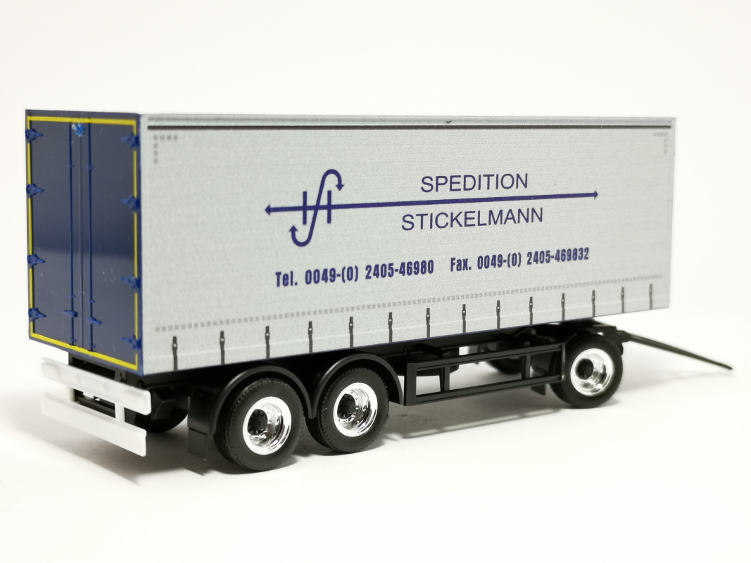 3a Anhänger 7,45m "Spedition Stickelmann" Herpa 659