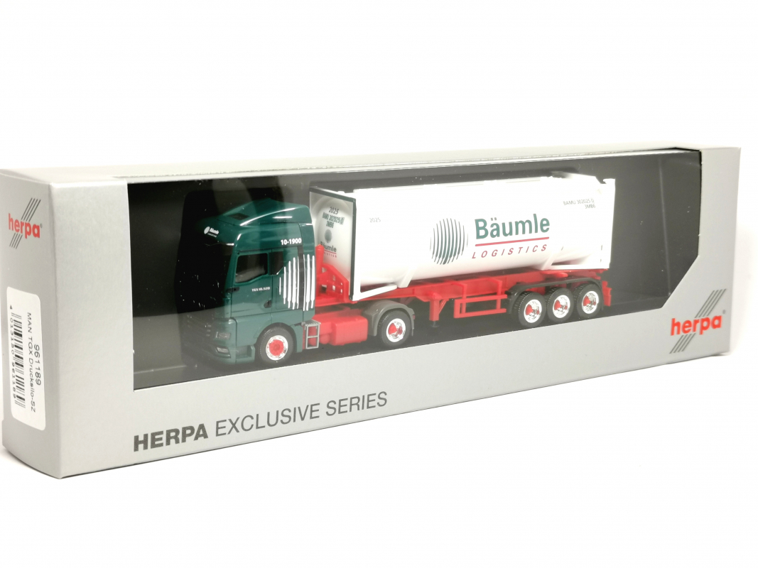 961189 MAN TGX GM 30ft. Druckluftsilo "Bäumle" Herpa