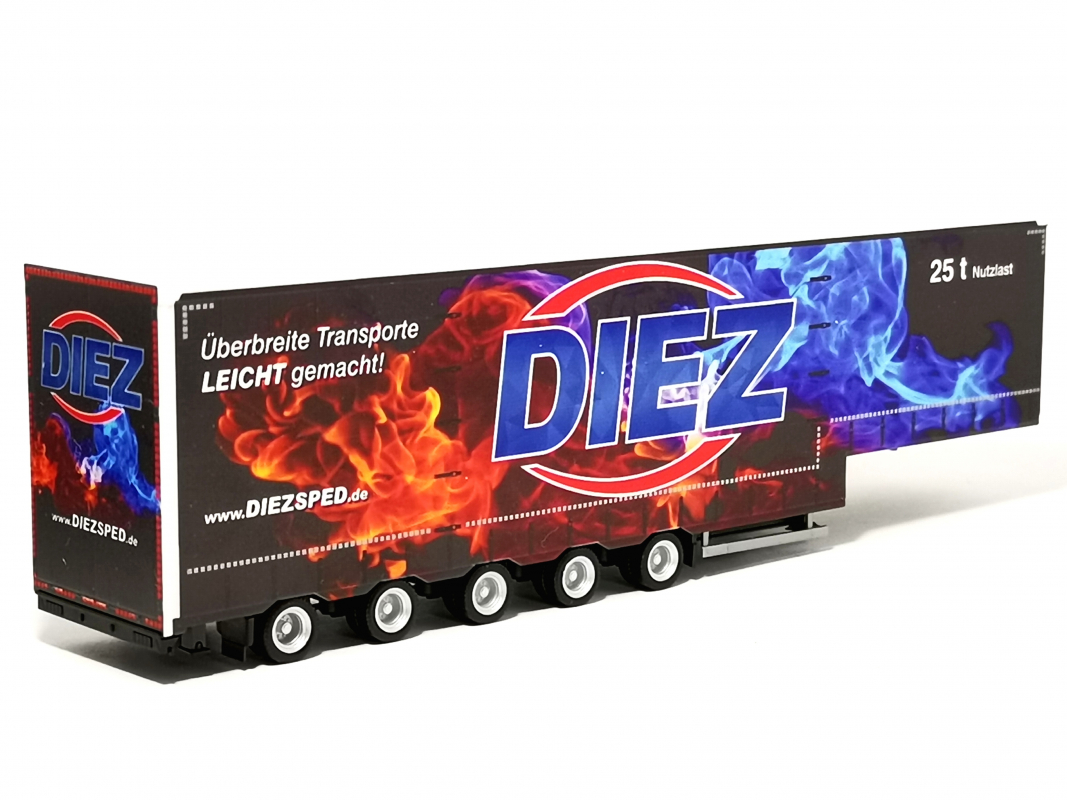 Preview: Volumengardinenplanen-Auflieger 5a "Diez" Herpa