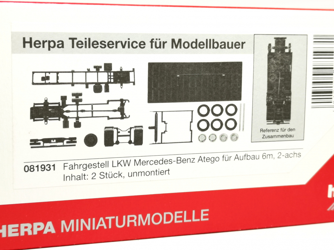 081931 Mb Atego 7,5 t für Ausführung ohne Ladebordwand Inhalt: 2 Stück