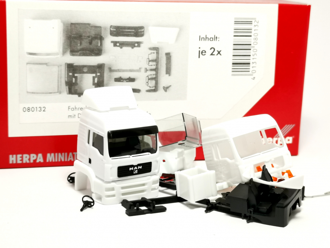080132 MAN TGA LX Fahrerhaus mit Dachspoiler Herpa