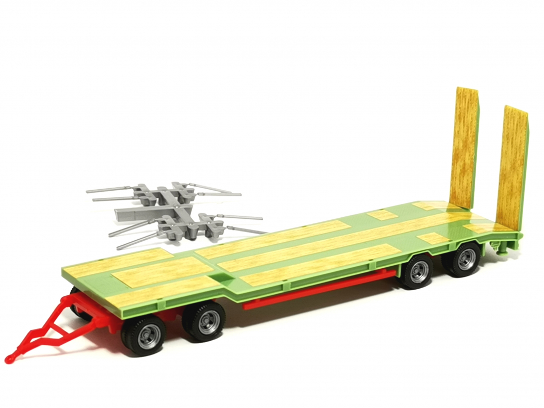 076142-010 Goldhofer TU4-Anhänger, lindgrün Herpa