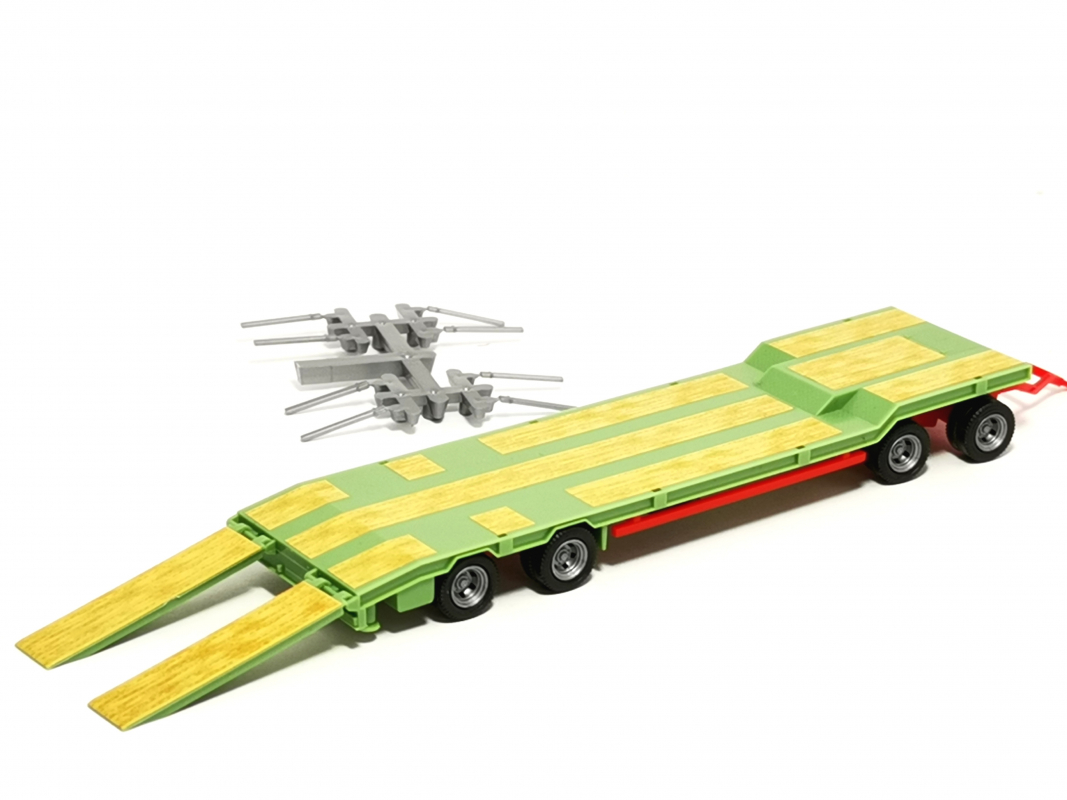 Preview: 076142-010 Goldhofer TU4-Anhänger, lindgrün Herpa