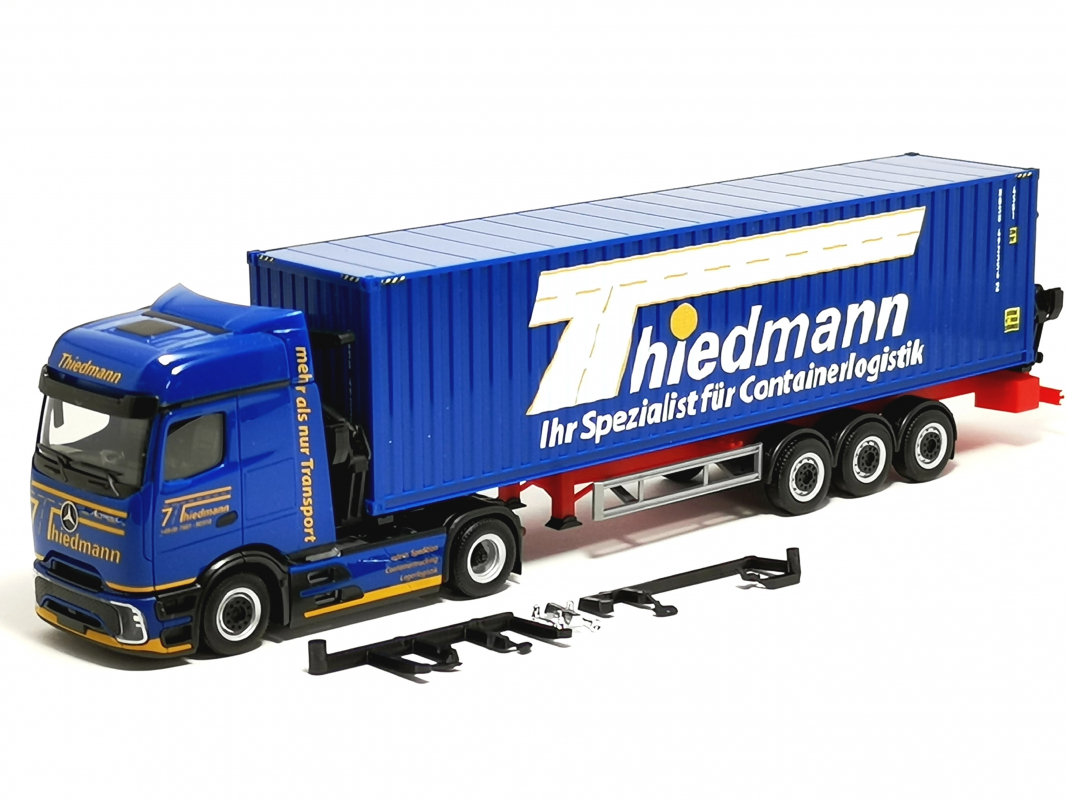 319782 Mb Actros L ProCabin Bigspace Container-Seitenlader "Thiedmann" Herpa