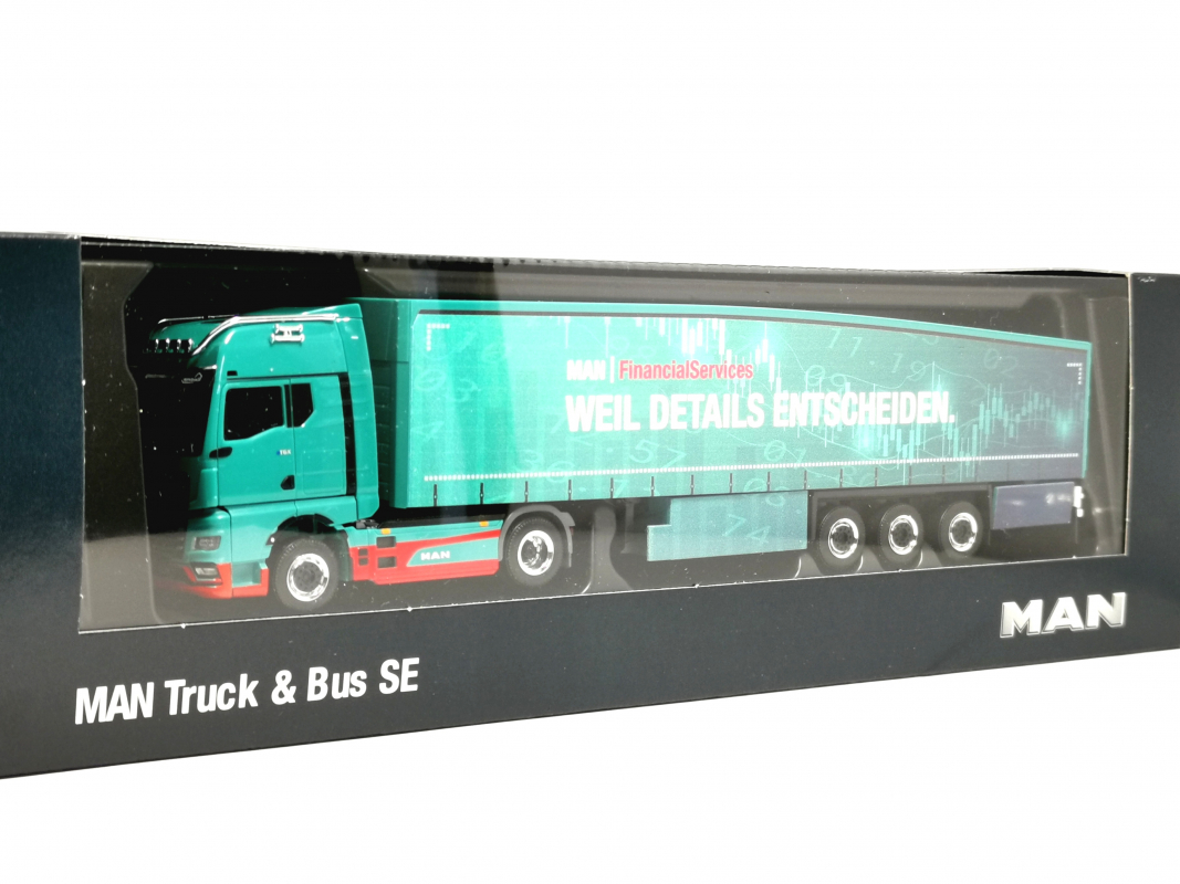 958424 MAN eTGX GX EcoflexSzg "MAN FinancialServices" Herpa