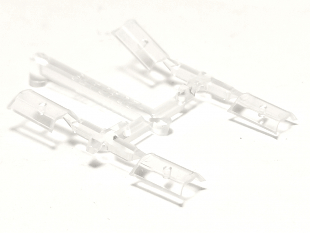 4x Abedeckung für Hella RTK7, transparent Herpa C338