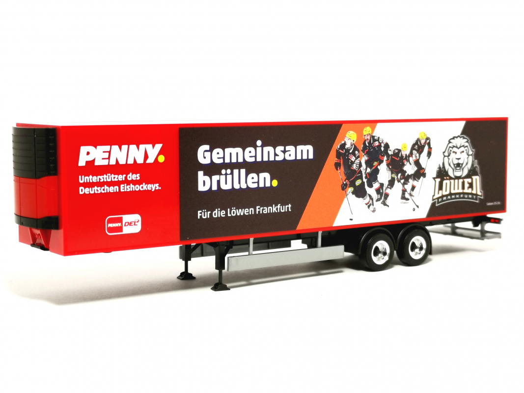 Preview: Kühlkoffer-Auflieger "PENNY DEL / Löwen Frankfurt" Herpa 049