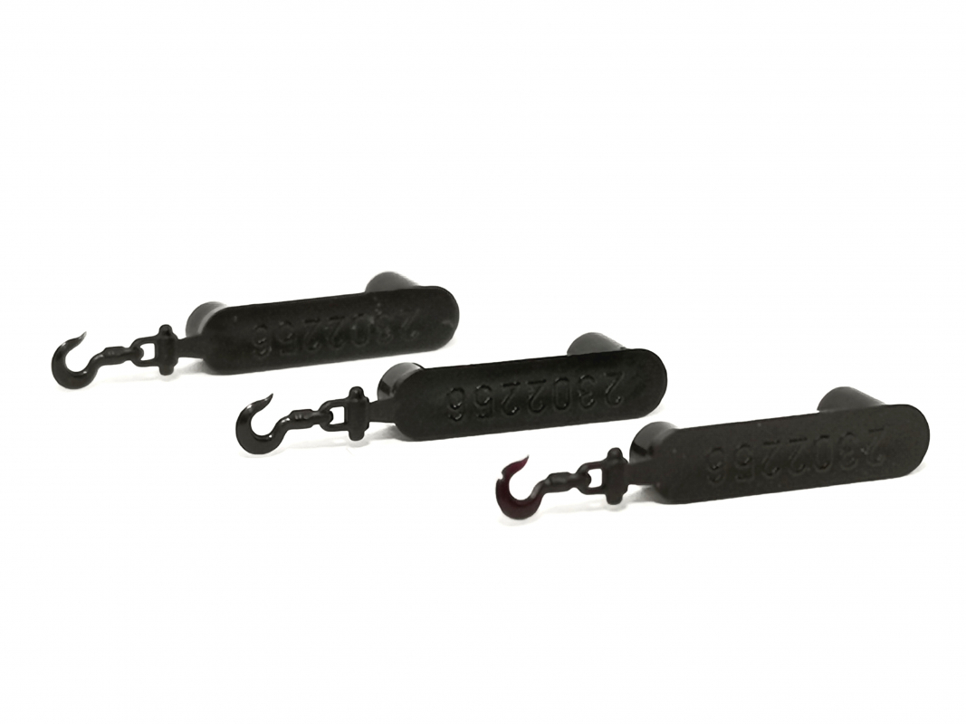 3x Kranhaken, schwarz Herpa C343