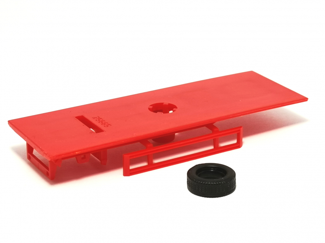 Anhänger Fahrgestell 2a (7,15m) rot Herpa C345