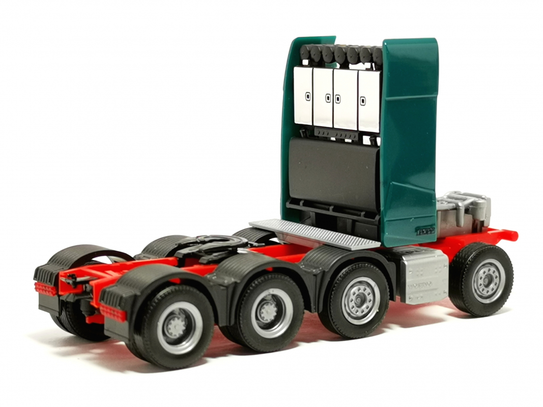 Schwerlastfahrgestell + Turm Volvo, blaugrün Herpa 993