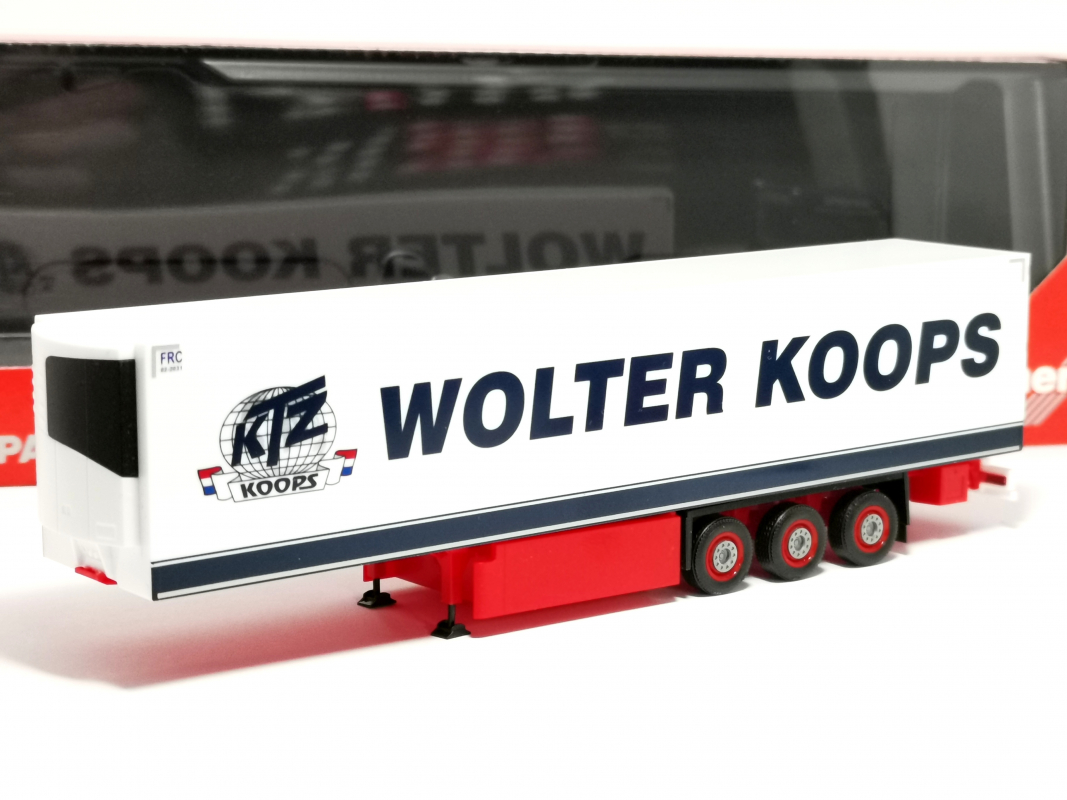 Kühlkoffer-Auflieger "Wolter Koops" (NL) Herpa