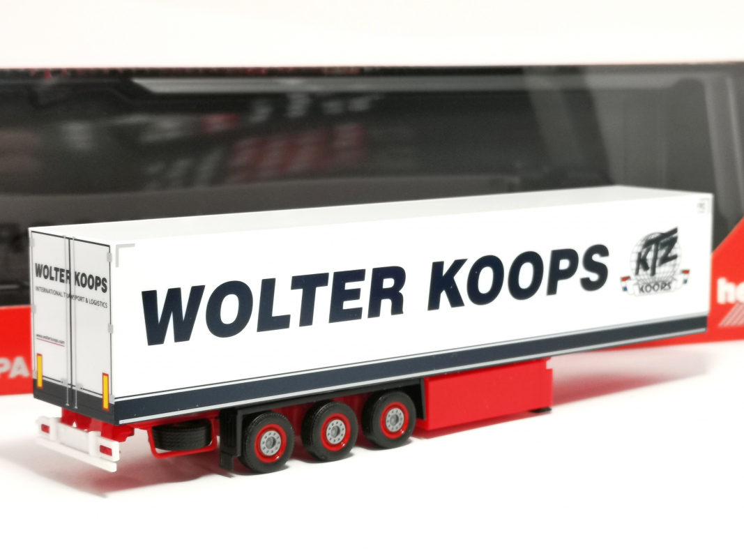Preview: Kühlkoffer-Auflieger "Wolter Koops" (NL) Herpa
