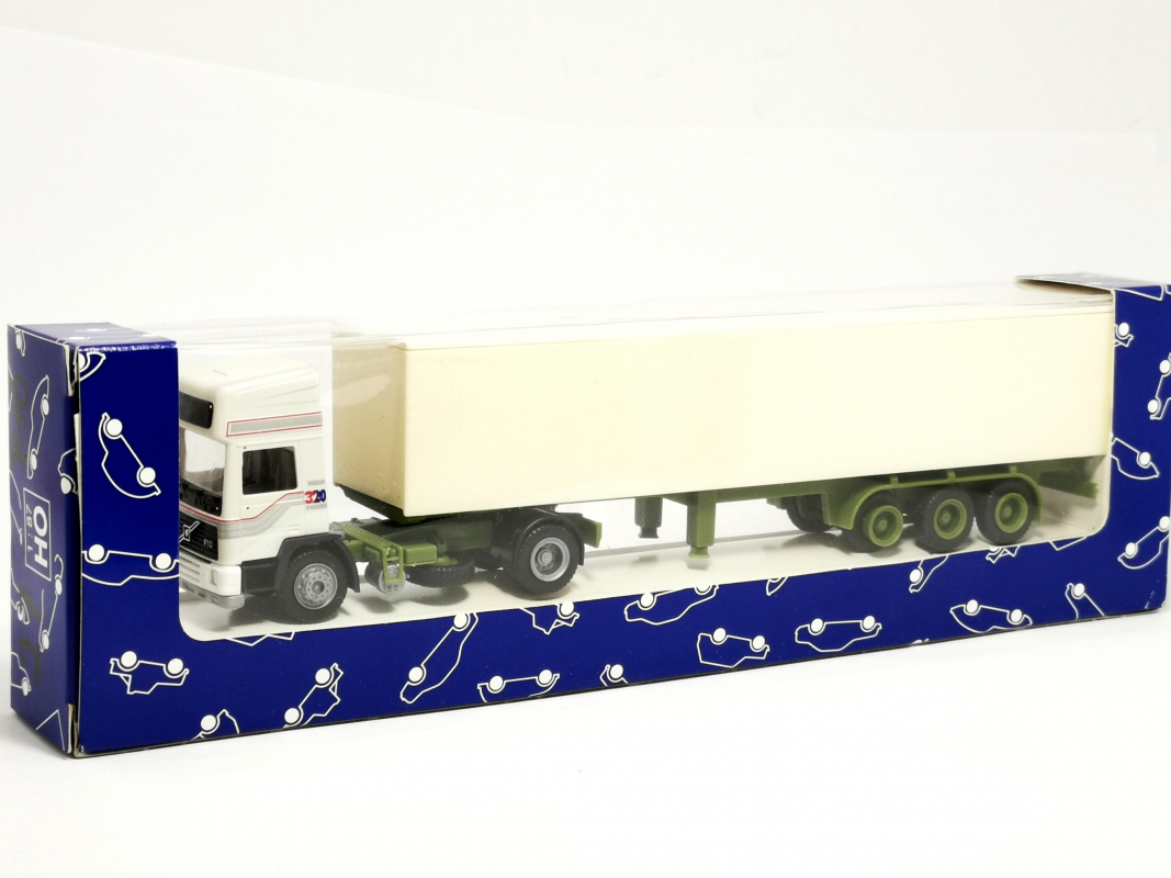 Volvo F10 Koffer-Sattelzug unbedruckt, weiß r+H Modellauto 1:87 R10