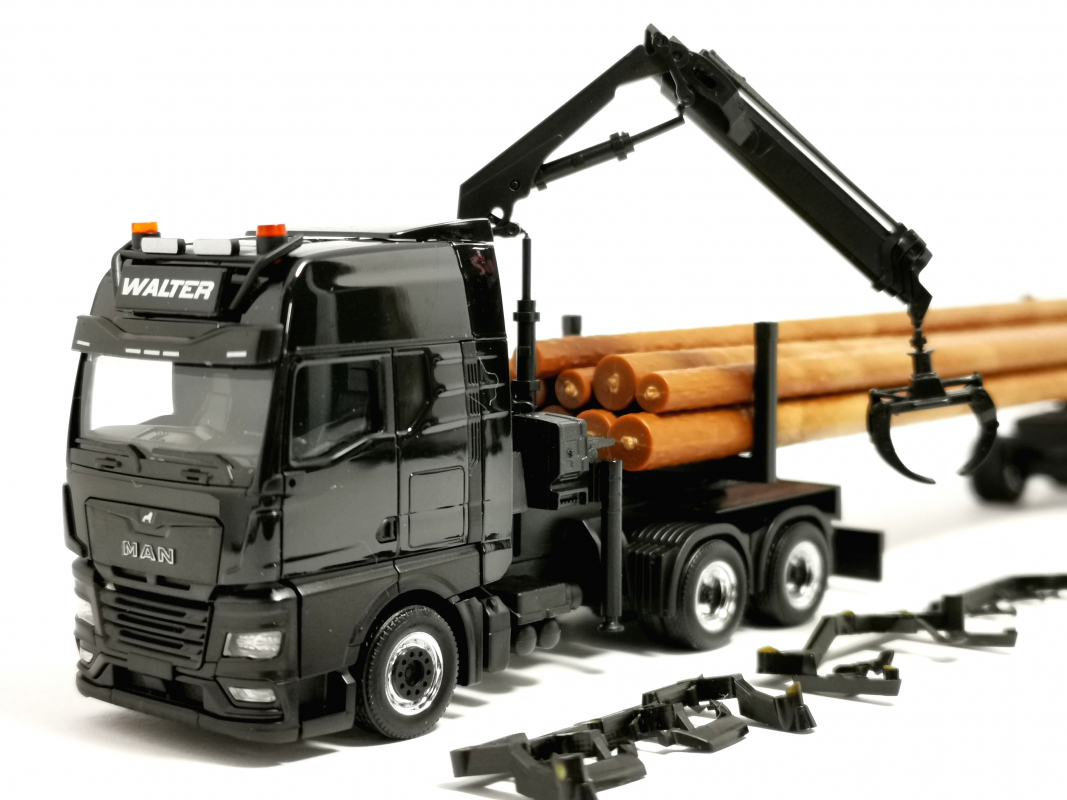 Preview: 320580 MAN TGX GX Langholztransporter "Walter Holztransporte" Herpa