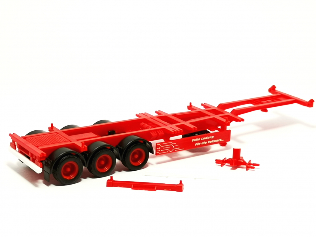 40ft. Container Auflieger "Volle Ladung" - rot - Herpa