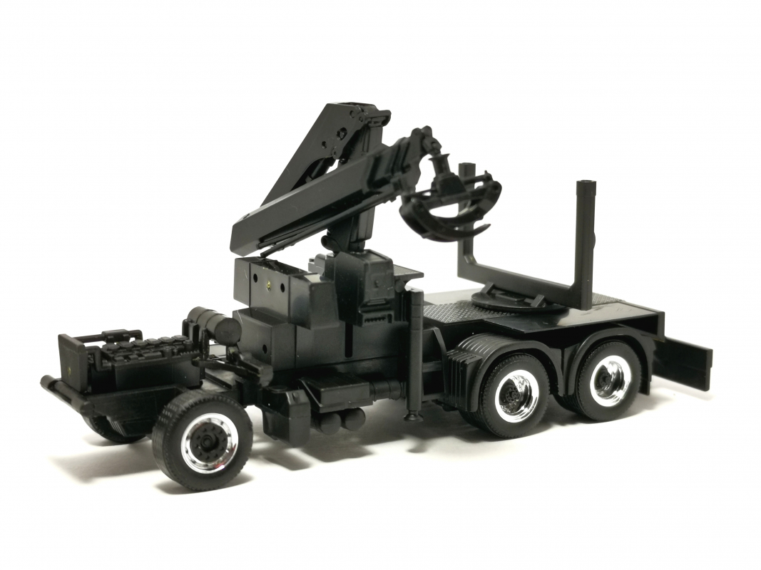 MAN Fahrgestell 3a Holztransport mit Ladekran Herpa 580