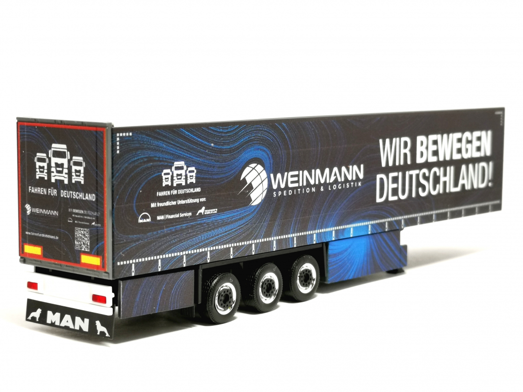 Gardinenplanen-Auflieger "Weinmann" Herpa - SALE