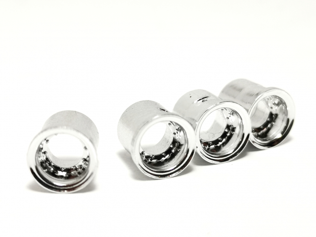 4x Felge für Zugmaschine außen - hinten, chrom Herpa