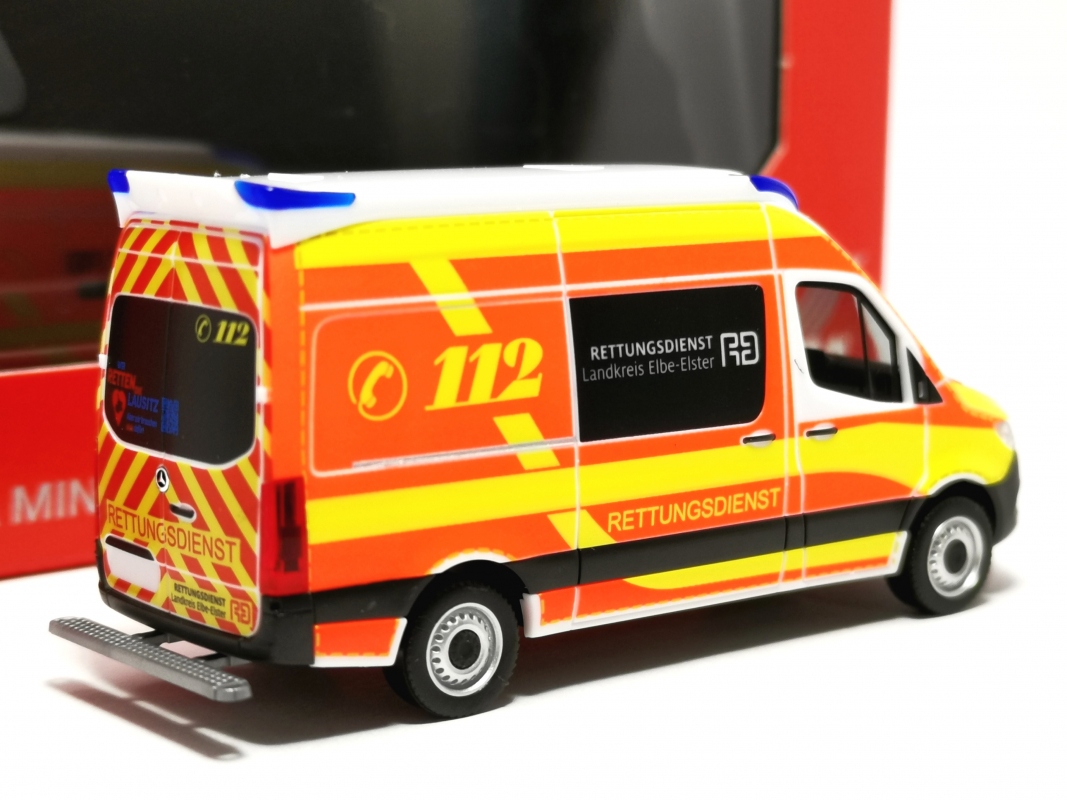 Preview: 099042 Mercedes-Benz Sprinter 18 Delfis RTW "Rettungsdienst Landkreis Elbe-Elster" (Brandenburg /Herzberg)