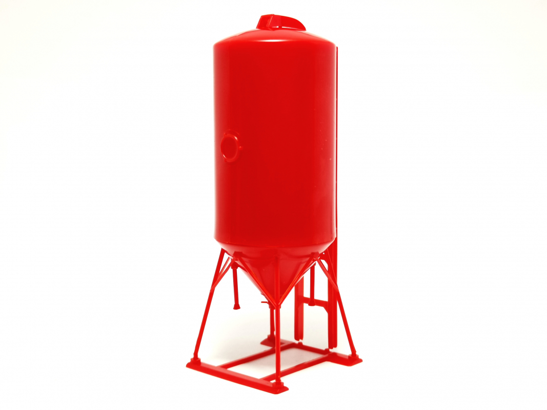Standsilo 22,5m³ 1:87, rot unmontiert Herpa C420