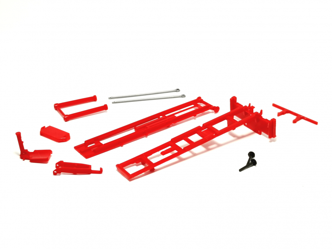 Abrollkinematik für Standsilo, rot unmontiert Herpa C421