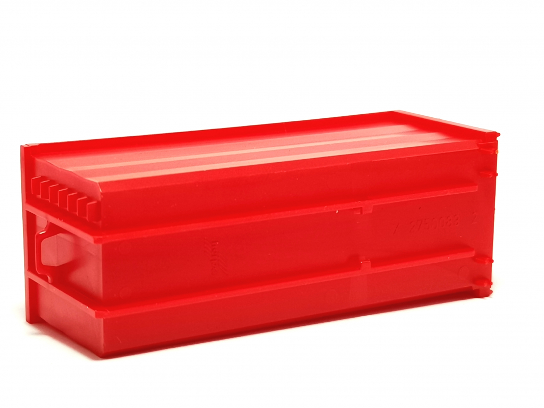 Preview: Abrollmulde glatt, rot Herpa C434