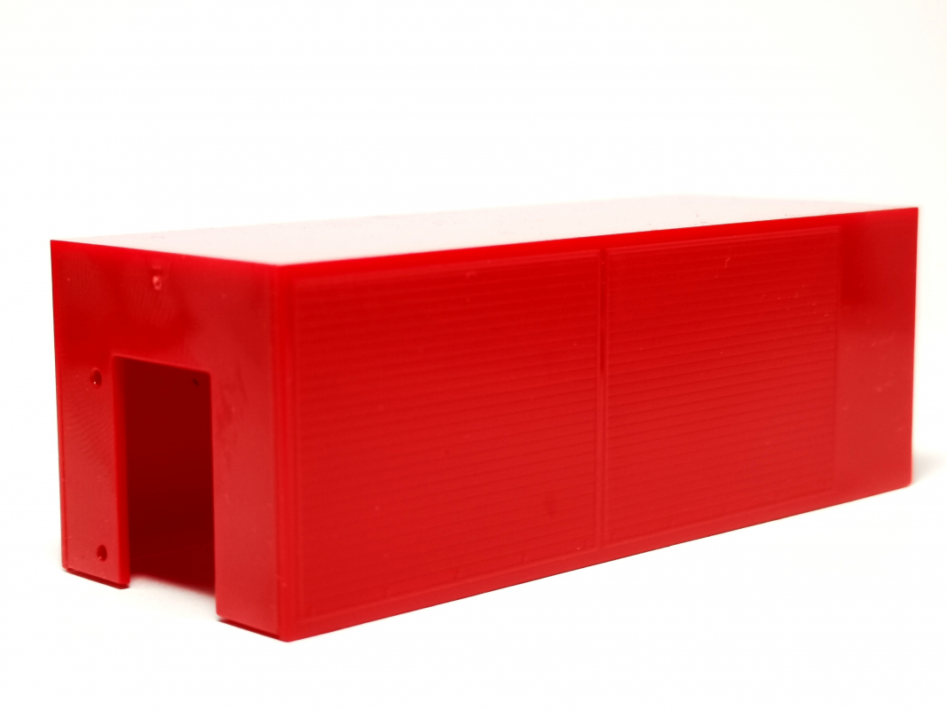 Feuerwehrcontainer ohne Bodenplatte rot mit Löcher Herpa C439