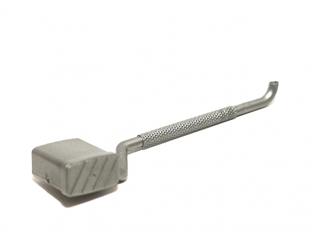 Auspuff MAN Schwerlast, silber Herpa C447