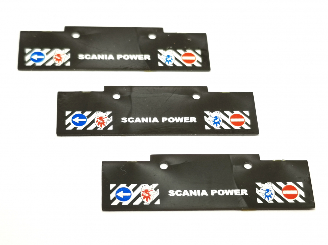 Spritzlappen "Scania Power" 3stk. Herpa C464