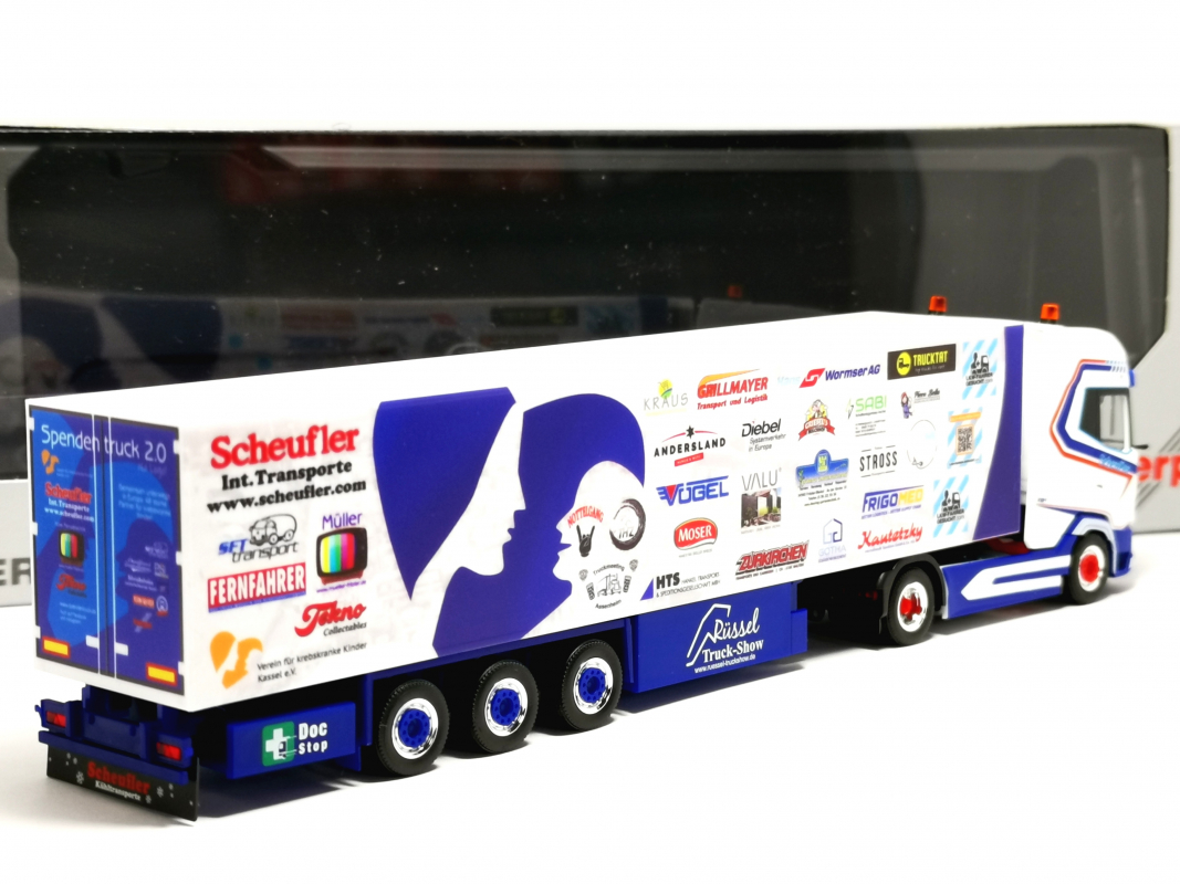 Preview: 928823 DAF XG+ Kühlkoffer Sattelzug "Scheufler" - Sommerfest 2026 - Herpa