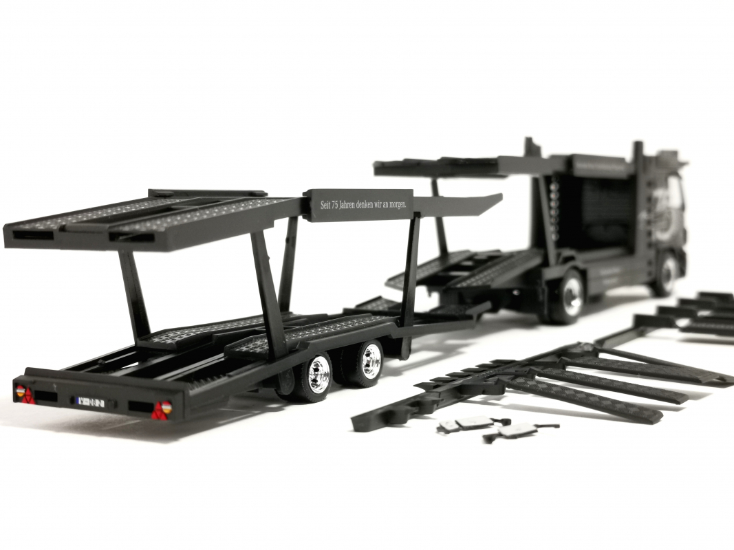 Preview: Mercedes-Benz Actros L 08 Eurolohr Autotransporter "Jahresmodell 2007" Herpa ohne OVP